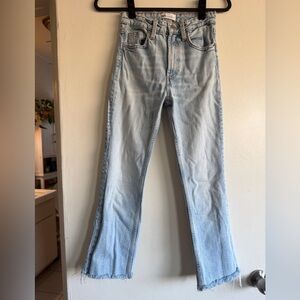 Zara Light Blue Straight-Leg Women’s Jeans